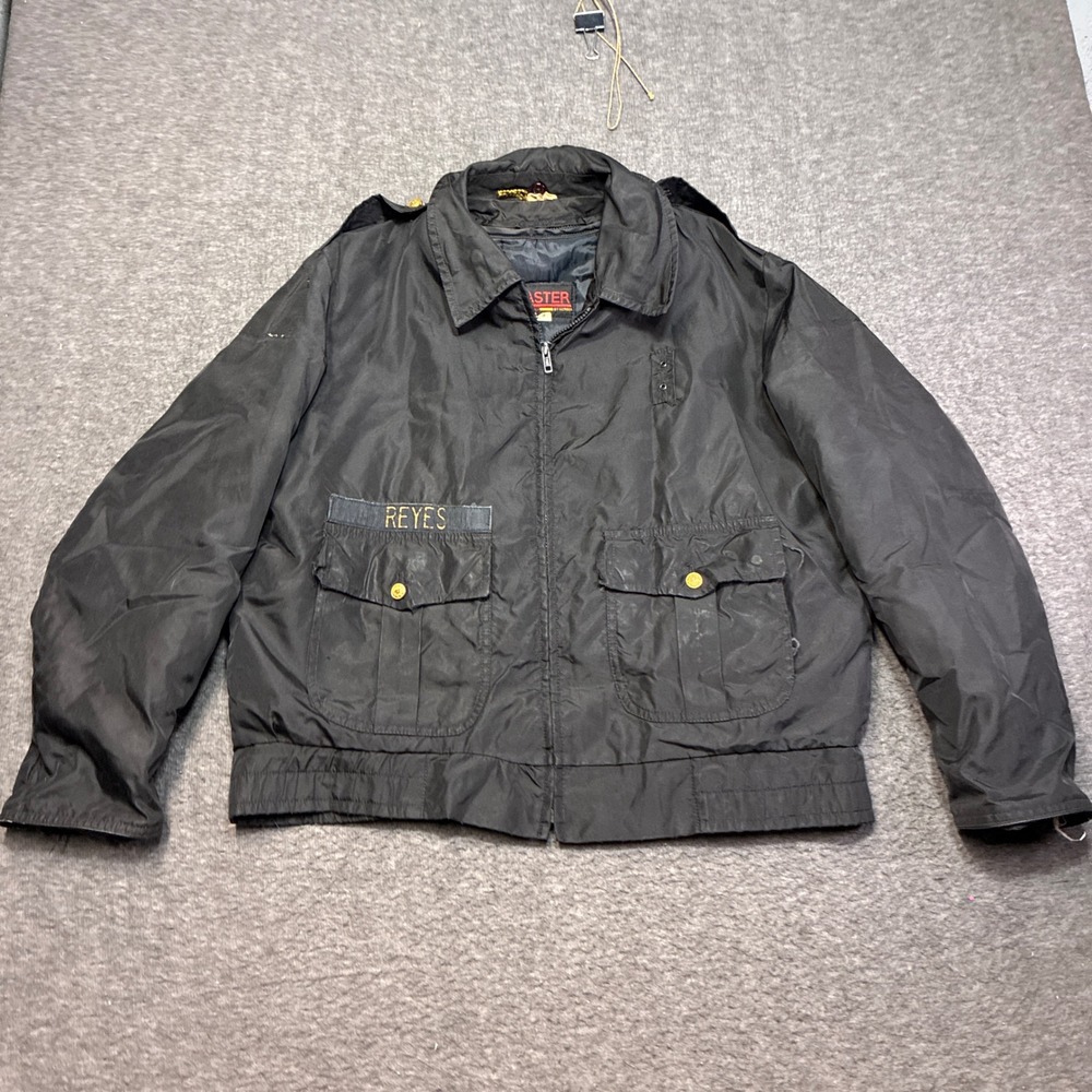 Vintage Blaster Gerber Bomber Jacket Men 40‎ Black Vintage Tactical Flight Coat